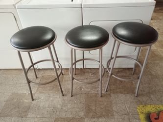 3 Bar stools 29" floor to top of cushion like new .