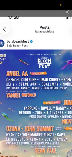 Baja fest VIp 1 ticket