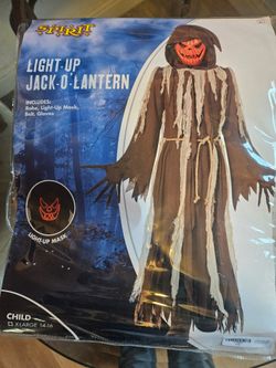 LIGHT-UP Jack-o-lantern costume