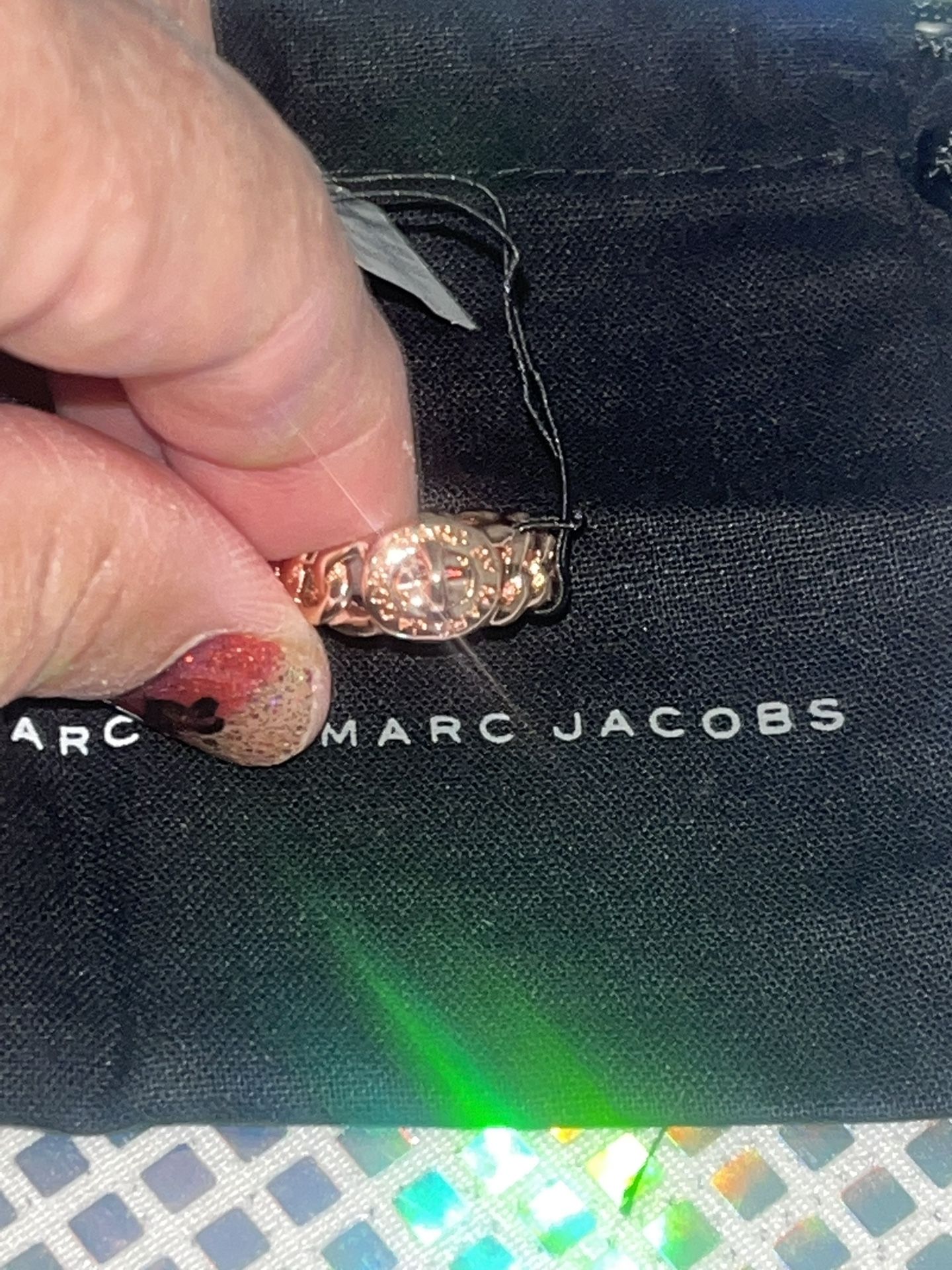 NWT RoseGold Marc Jacobs Ring Size M/L