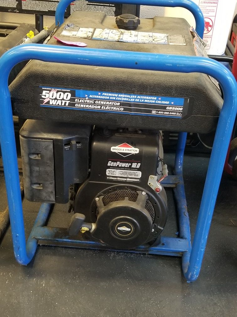 generator gb5000 genpower 10.0