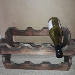 Vintage Wooden Wine Rack