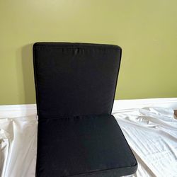 Black Patio Cushions Set Of 3