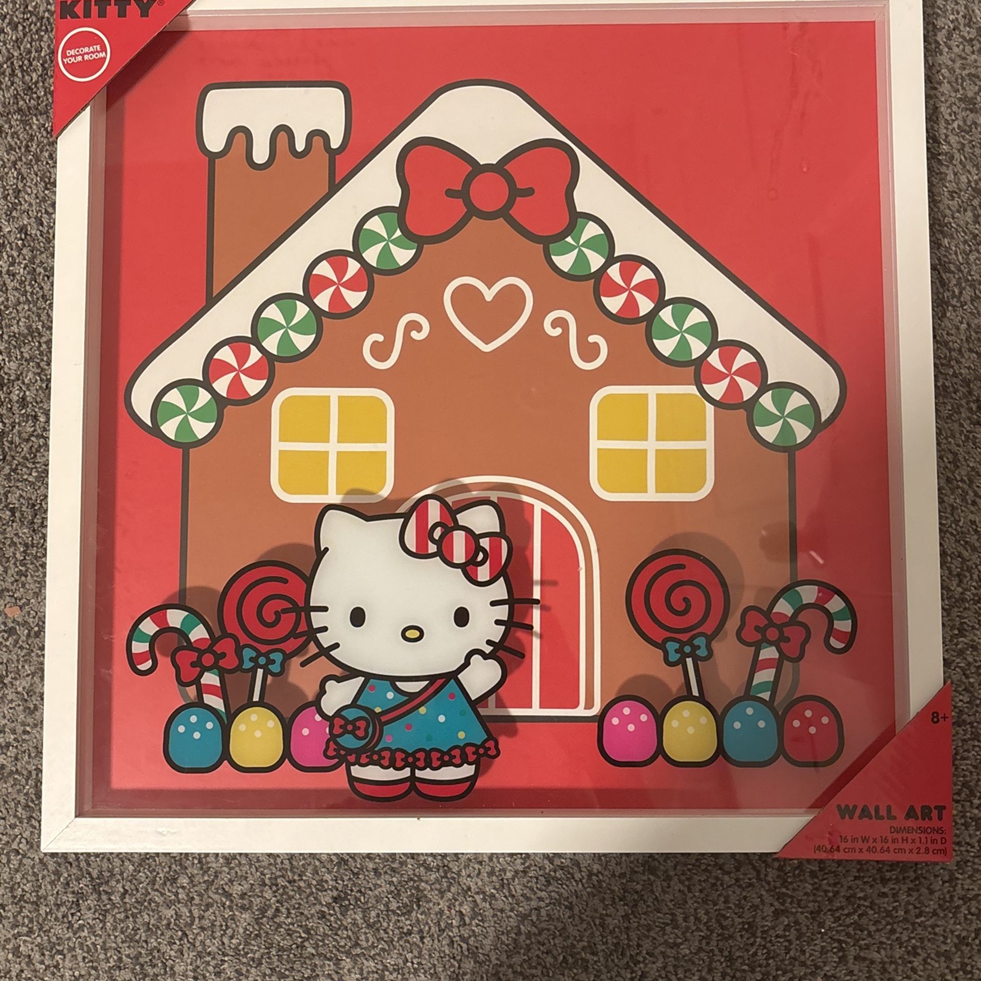 hello kitty christmas wall decor