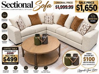 BRAND NEW Sectional Sofa – Never Used – Retail $1,999.99