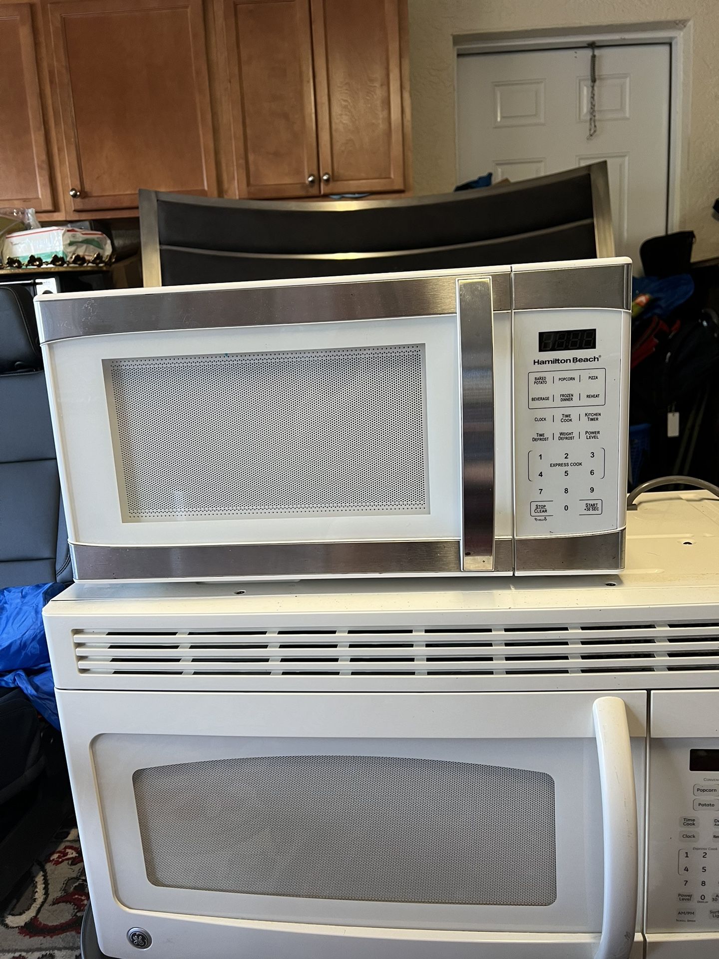 2 microwave one Ge other hamilton beach