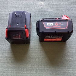 (2X) 18 Volt Battery For Milwaukee M18