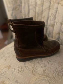 Quoddy X Filson Vibrum sole, Moccasin toe, leather work boot