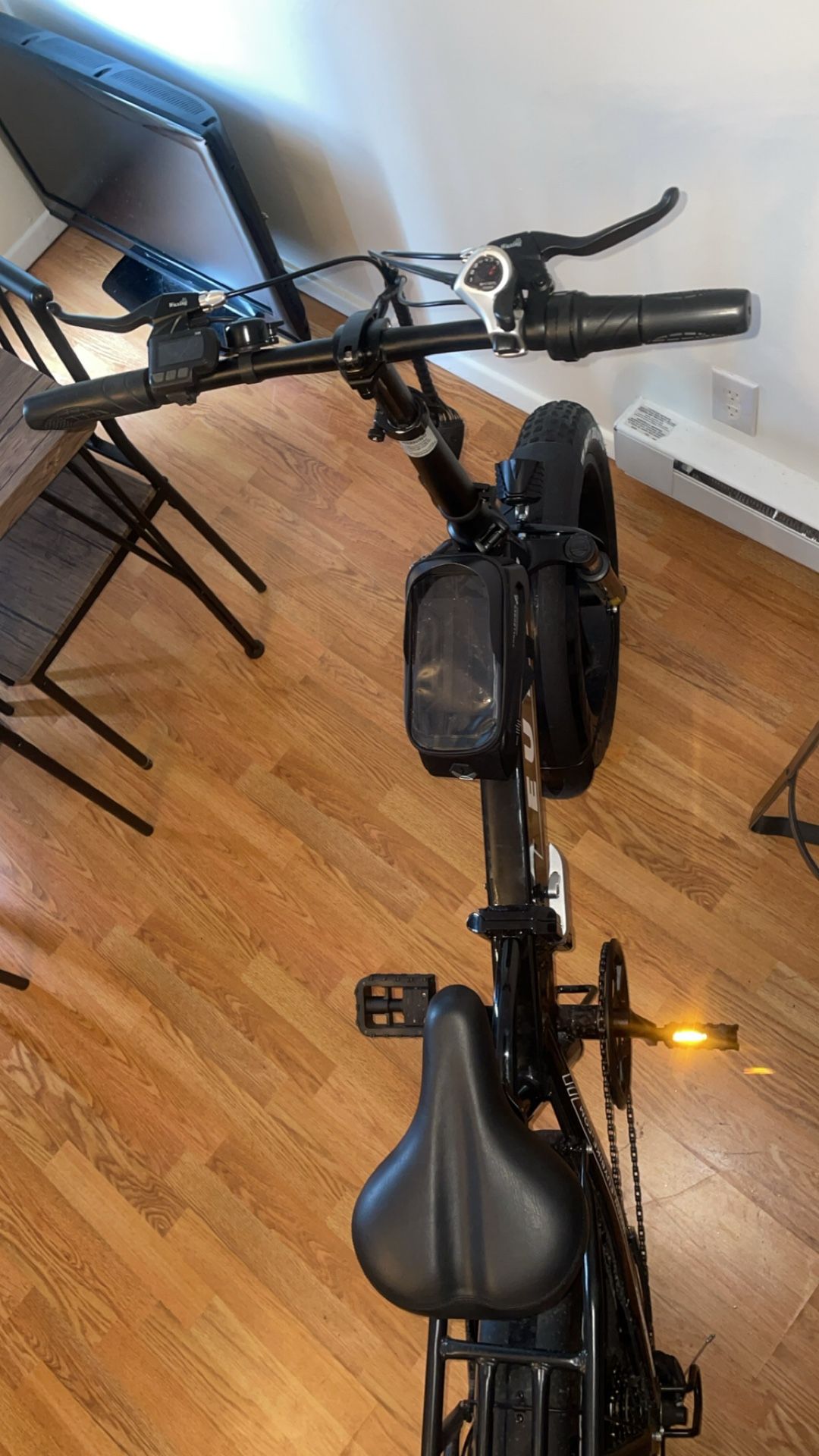 Black Auloor Foldable Electric Bike
