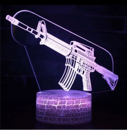 3D Night Light with remote smart touch