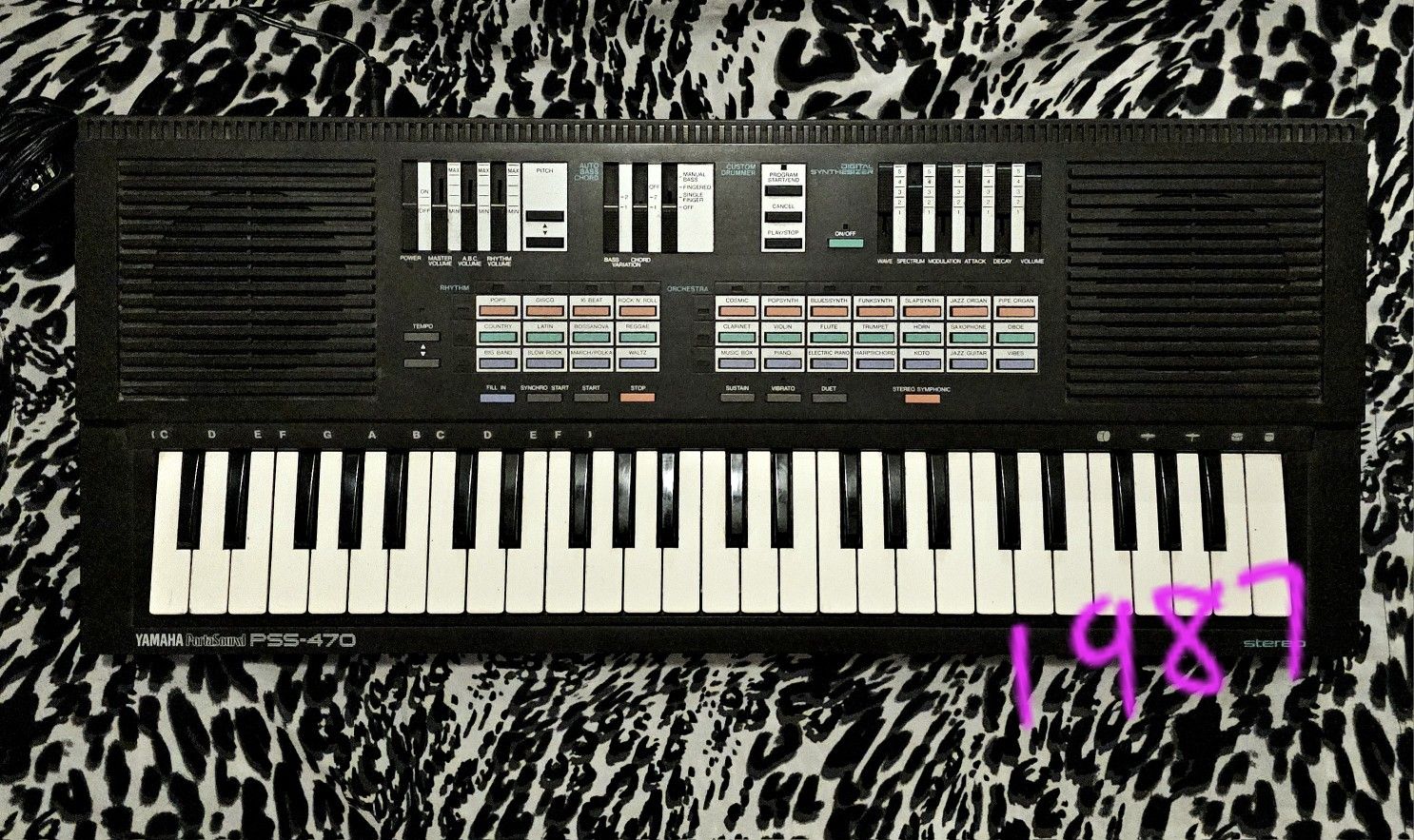 Keyboard - Yamaha 1987 PSS-470 - Vintage