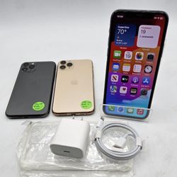 Apple IPhone 11 Pro 64gb Unlocked With Case Chargers Warranty Just $260 Each
