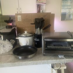 Toaster Oven, Rice Cooker, Espresso Machine