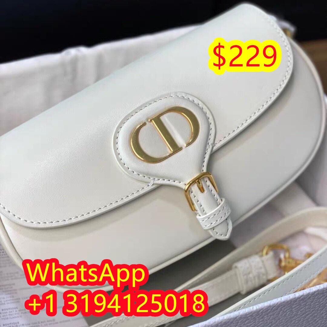 Dior - Large Dior Bobby Bag White Grained Calfskin