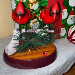 Christmas Decoration Singing Birds with light