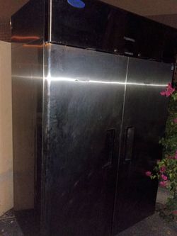 Commercial Two-Door Stainless Steel Refrigerator