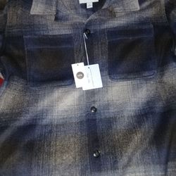 Joseph Abboud Plaid Shirt Jacket