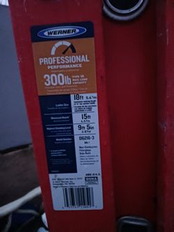 Warner 300lbs 16' Extension Ladder