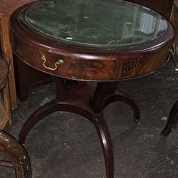 Antique Tall Side Table 