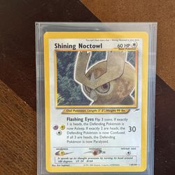 Vintage Pokémon! SHINING NOCTOWL NM/UNPLAYED