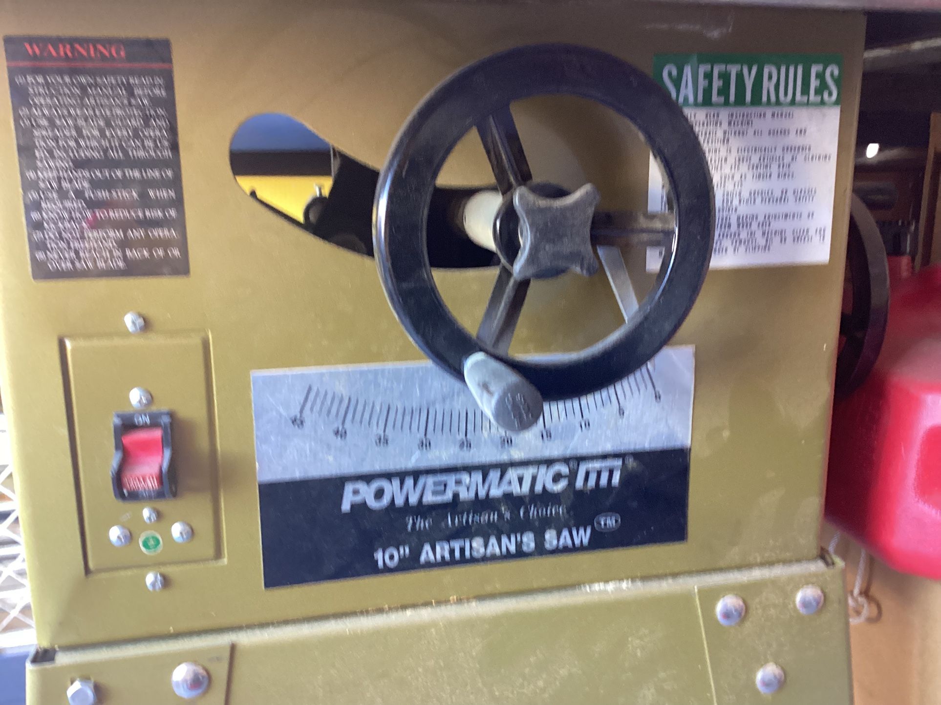 For Sale - Powermatic Model 63 10” table saw