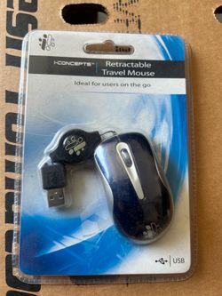 New I-Concepts Wheel Scroll Mouse Navigate W/ Ease Sealed PS/2 For Windows