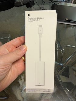 Apple Thunderbolt 3 (USB-C) to Thunderbolt 2 Adapter – $30