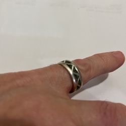 Silver Ring With Turquoise 