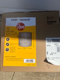 New Electric Water Heater