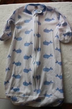 HB Long sleeve Zip Swaddles 0-3m (3 total)