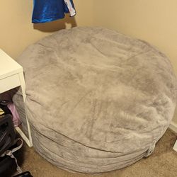 Grey Bean Bag Chair 
