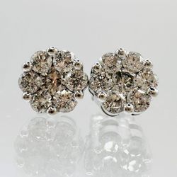 14k White Gold Earrings