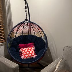 Swing Egg Chair-Hammock Rainbow color- with cushion