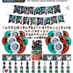 Demon Slayer Birthday Decor