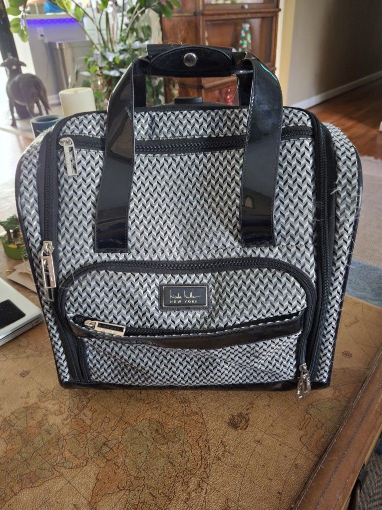 Nicole Miller Rolling Carry On Bag