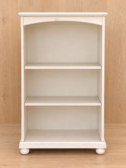 White Wood Bookcase with 3 Shelves