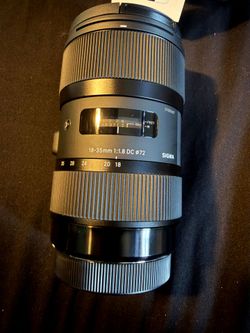 NEVER USED Sigma 18-35mm f/1.8 DC HSM EFS
