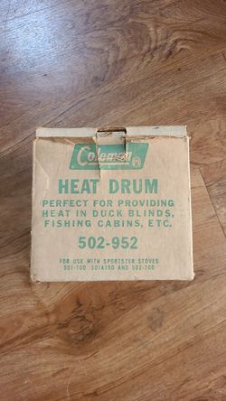 Coleman vintage heat drum