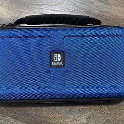 Blue Nintendo Switch Game Traveler Deluxe Travel Case
