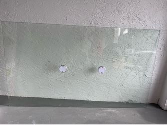 Large Tempered Glass Table Top – Clear Rectangle