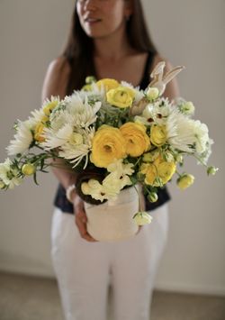 Fresh bouquet of natural flowers