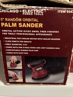 5” Chicago Electric  Palm Sander power tool