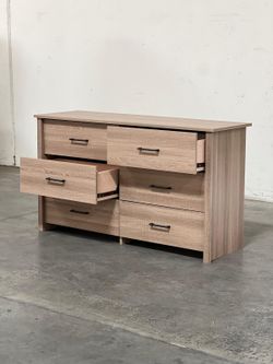 New! Quality, Smooth Metal Glides! 6 Drawer Dresser Chest of Tall Nightstand Storage Bedroom Closet Wardrobe White Espresso Natural Oak IKEA Style