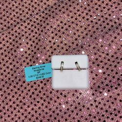 Sterling Silver Moissanite Earrings Gold Plated