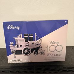 DISNEY 100 DECADES Steam Boat Willie Mickey Mouse Musical & Action Boat