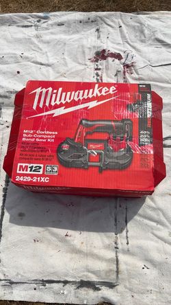 Milwaukee  M12. Cordless. Sub. Compact. Band saw. Kit. Model  2429-21 XC