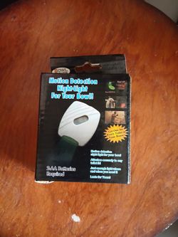 Motion detection light for toilet.