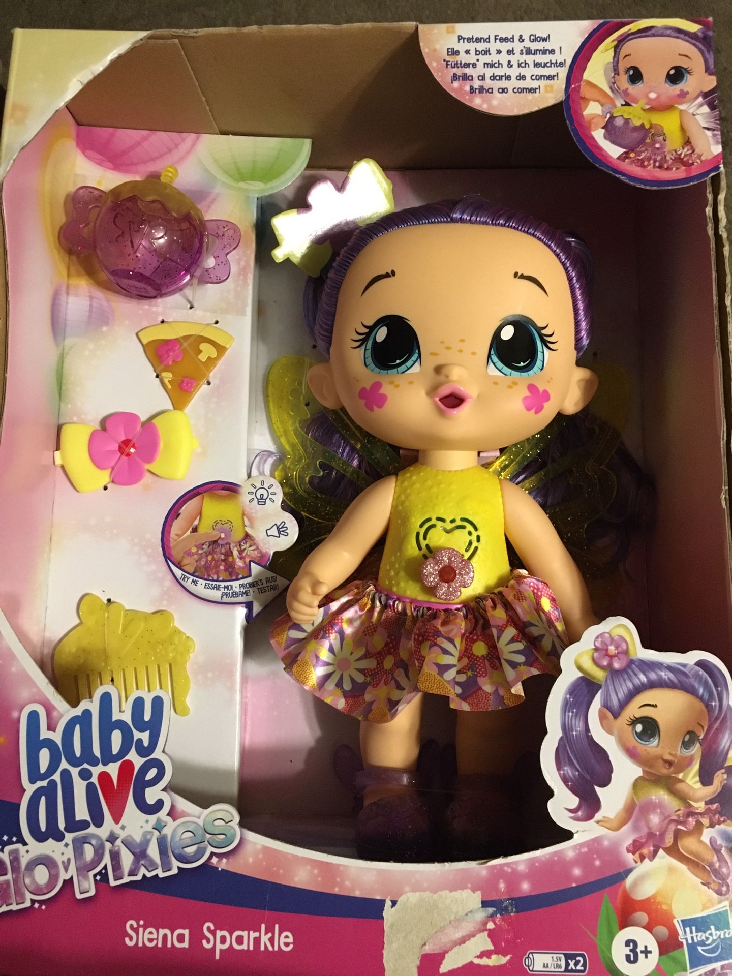Baby Alive Sparkle Includes Sound, Bubbles 💖 Brand New 