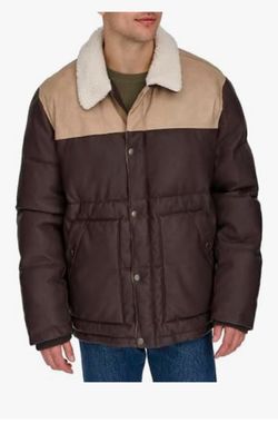 New Levi's Men's Out West Mixed Puffer Jacket (Size Small)