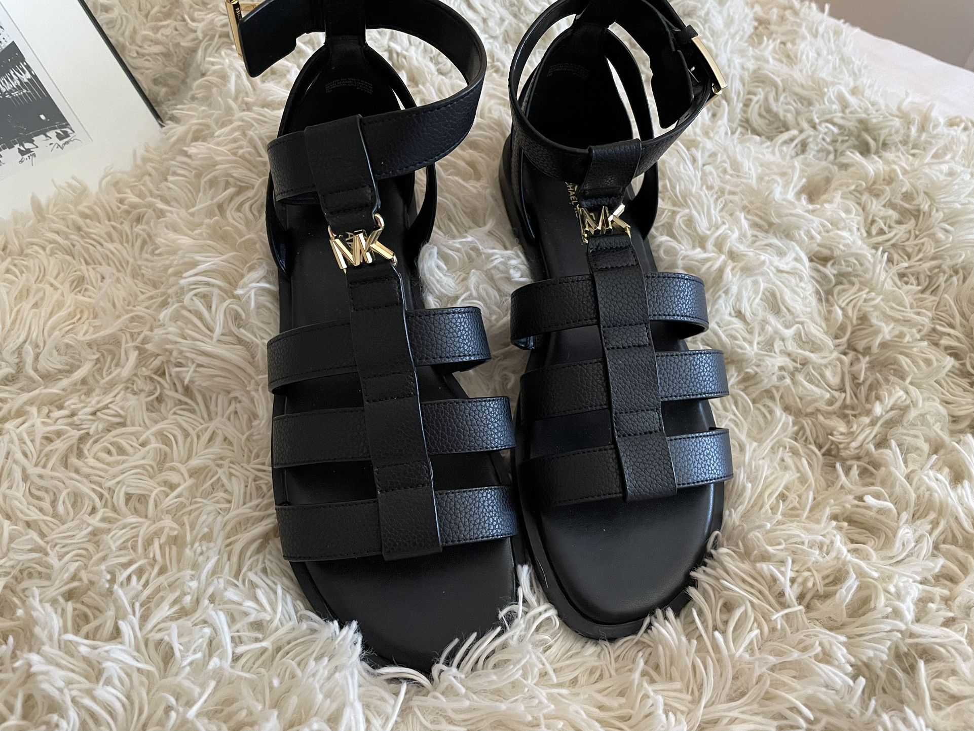 MK Michael Kors Dark Sandals